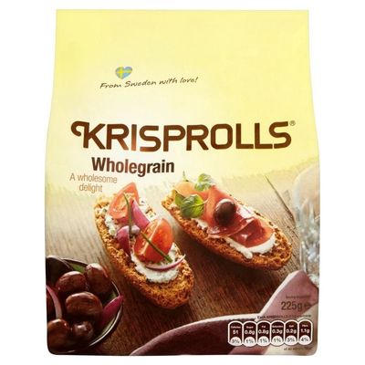Pagen Wholegrain Krisprolls (225g) - Pack of 6