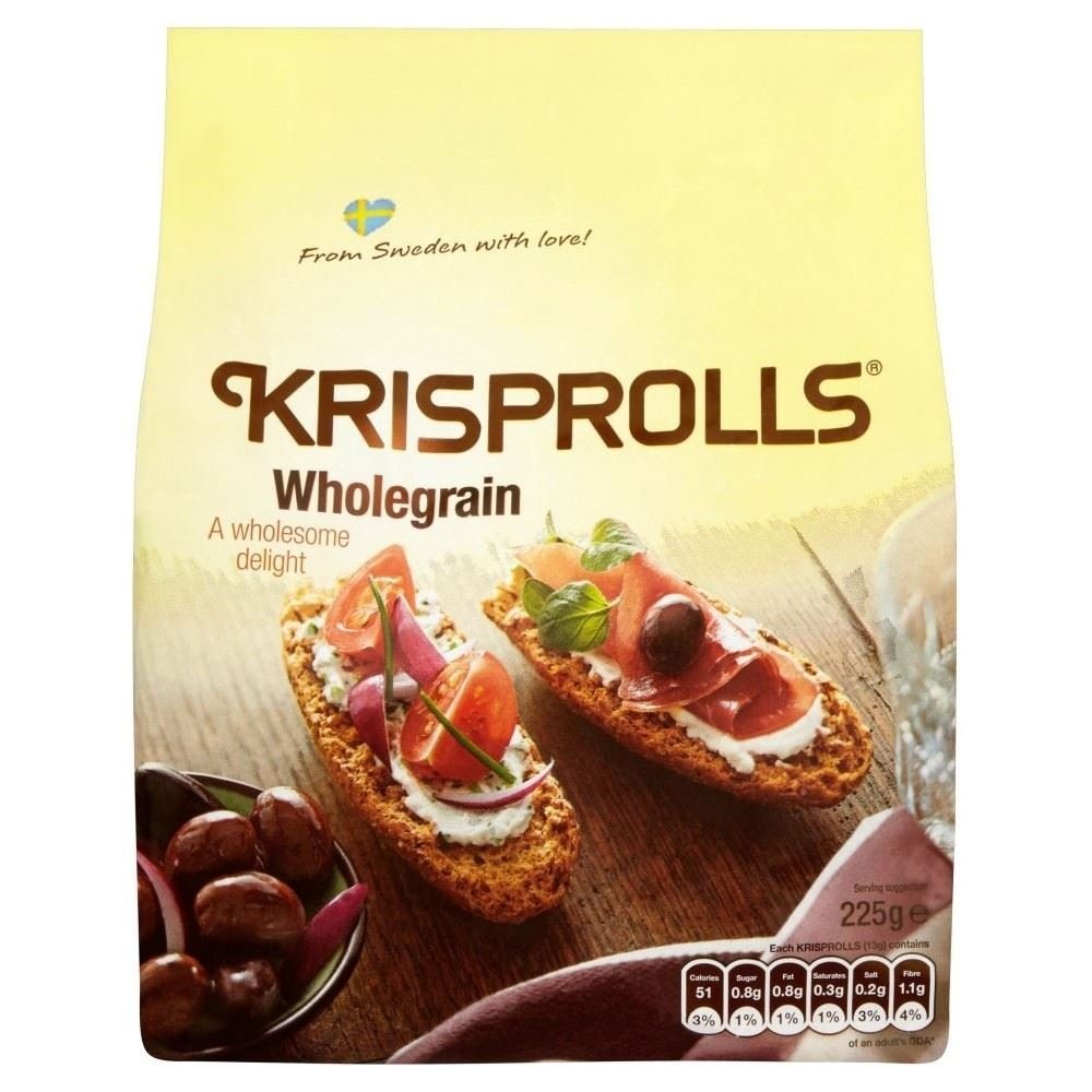 Pagen Wholegrain Krisprolls (225g) - Pack of 6