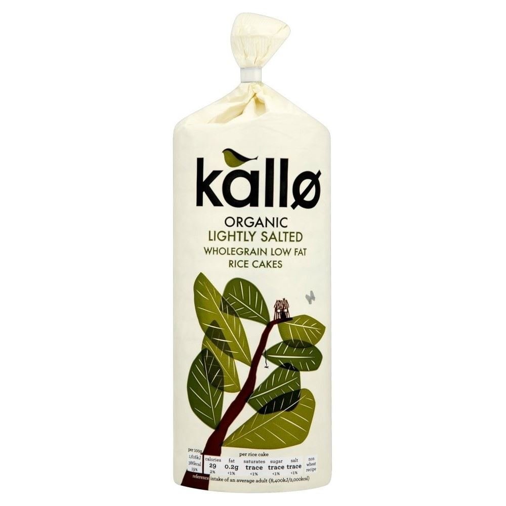 Kallo Organic Thick Original Wholegrain Rice Cakes (130g) - Pack of 6