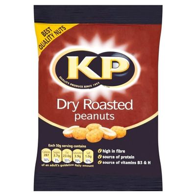 KP Dry Roasted Peanuts (100g) - Pack of 6