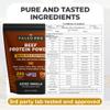 Paleo Pro 26G Beef Protein Powder - Grass Fed Protein Powder Isolate - Pure Animal Based Pastured & Cage-Free | Dairy & Gluten Free, Natural & Clean Proteins for Paleo & Keto - 15 Days Supply Vanilla view 2