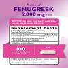 Nature's Truth Fenugreek 2000 mg Supplements, 100 Count (Pack of 1) view 2