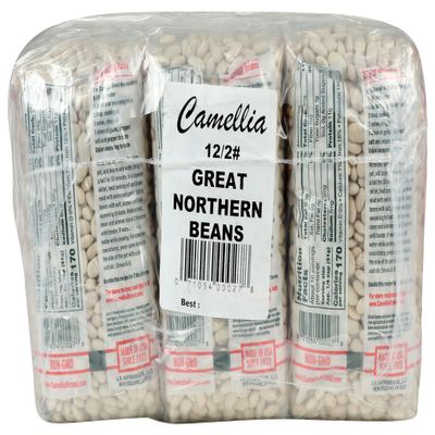 Camellia Brand Great Northern Beans Dry Bean, 2 Pound Bag