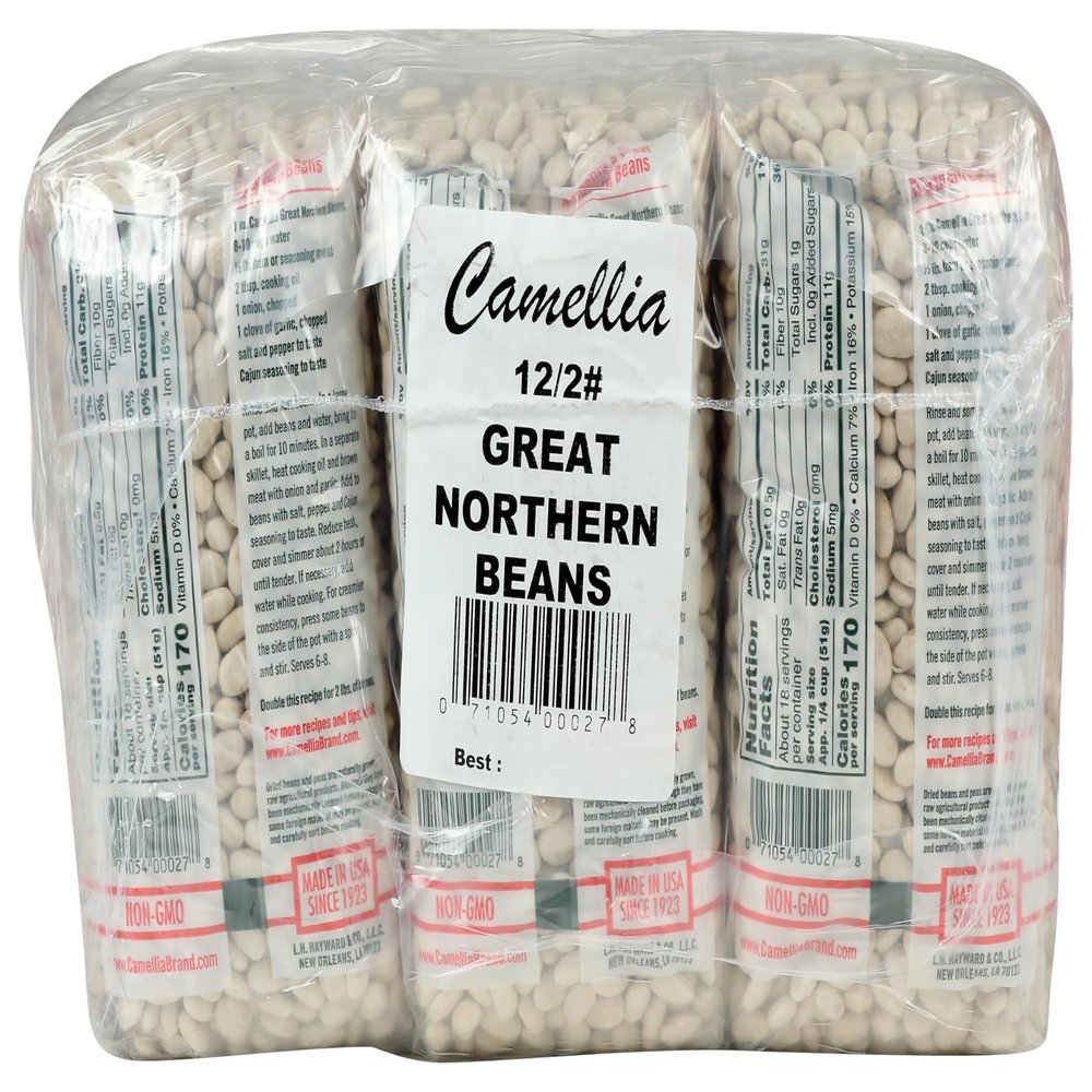 Camellia Brand Great Northern Beans Dry Bean, 2 Pound Bag