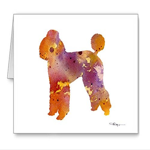 DJ Rogers Fine Art Poodle - Set of 10 Note Cards With Envelopes