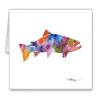 DJ Rogers Fine Art Rainbow Trout - Set of 10 Note Cards With Envelopes view 1