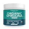 Organic Spirulina Powder  Made with Parry Spirulina, Known for Superior Purity and Nutrient Density  Vegan Farming  Non-Irradiated  Blue-Green Algae Superfood Supplement  75 Servings  8 oz view 1
