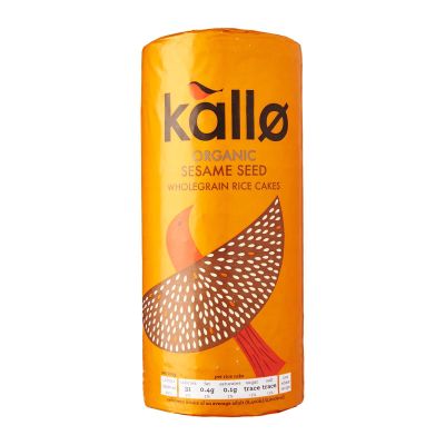 Kallo - Organic Sesame Rice Cakes - 130g (Case of 6)