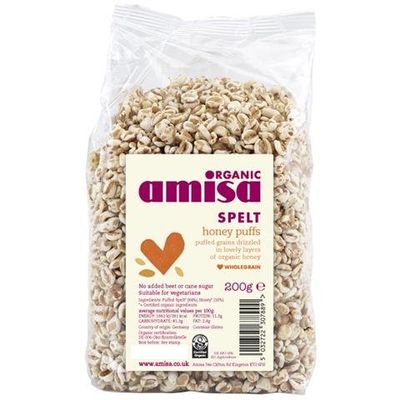 Amisa Organic - Spelt Puffs - Honey - 200g (Case of 6)