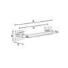Smedbo OK325 11In Grab bar, Polished Chrome view 2