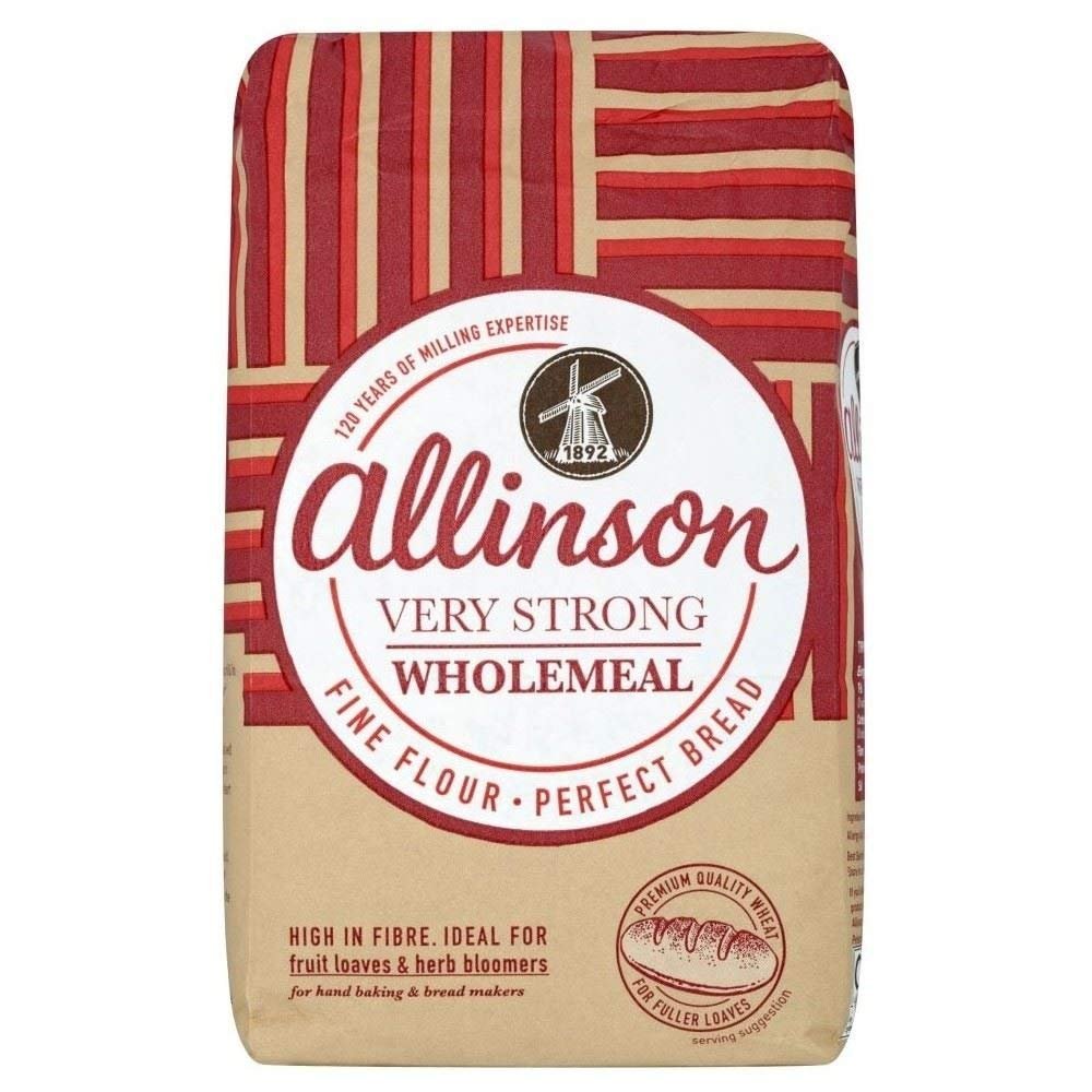 Allinson Very Strong Wholemeal Bread Flour (1.5Kg) - Pack of 2