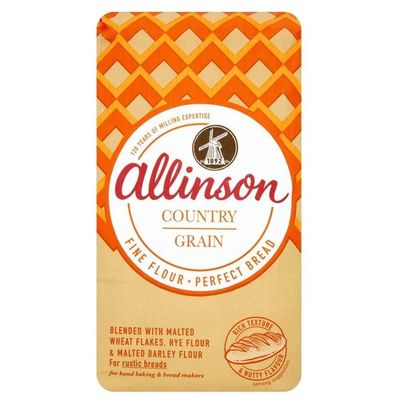 Allinson Country Grain Strong Bread Flour (1Kg) - Pack of 2