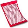 #DoYourFitness Acupressure Mat and Pillow Set - Relieves Stress, Back, Neck, and Sciatic Pain - Comes with a Vinyl Carry Bag for Storage and Travel - Red view 4