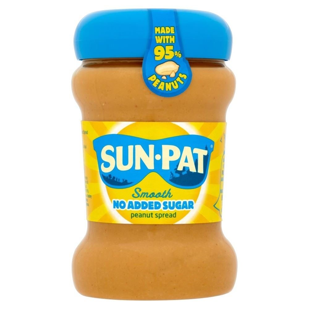Sun-Pat No Added Sugar Smooth Peanut Spread (340g) - Pack of 2