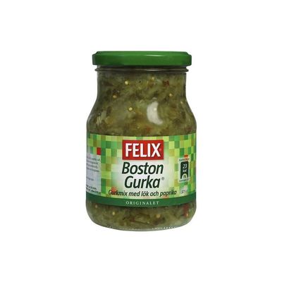 Felix Bostongurka Pickled Cucumber Relish (375g) - Pack of 2
