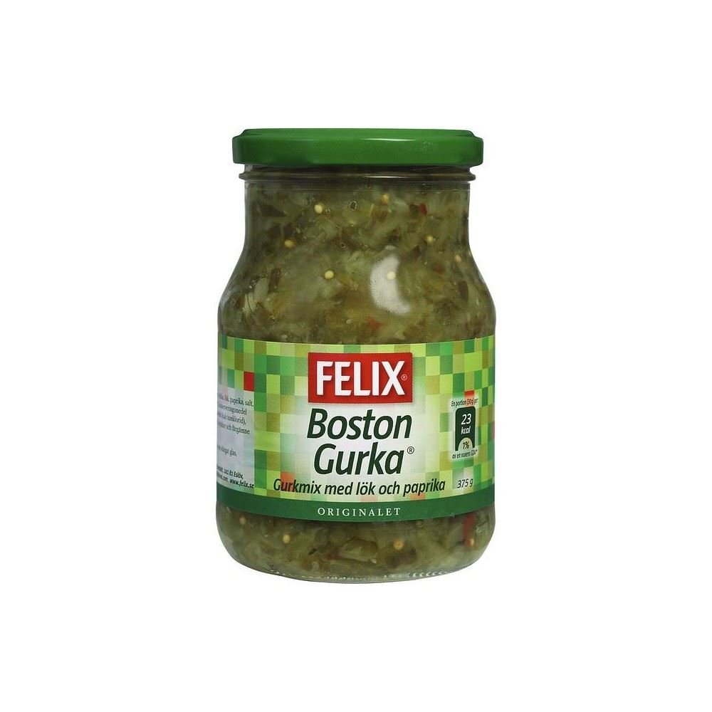 Felix Bostongurka Pickled Cucumber Relish (375g) - Pack of 2