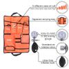 Dixie EMS Aneroid Sphygmomanometer Kit, Manual Blood Pressure Monitor Set with 5 Cuffs for Infant, Child, Adult, Large Adult, Thigh, & Carrying Case - Orange view 2