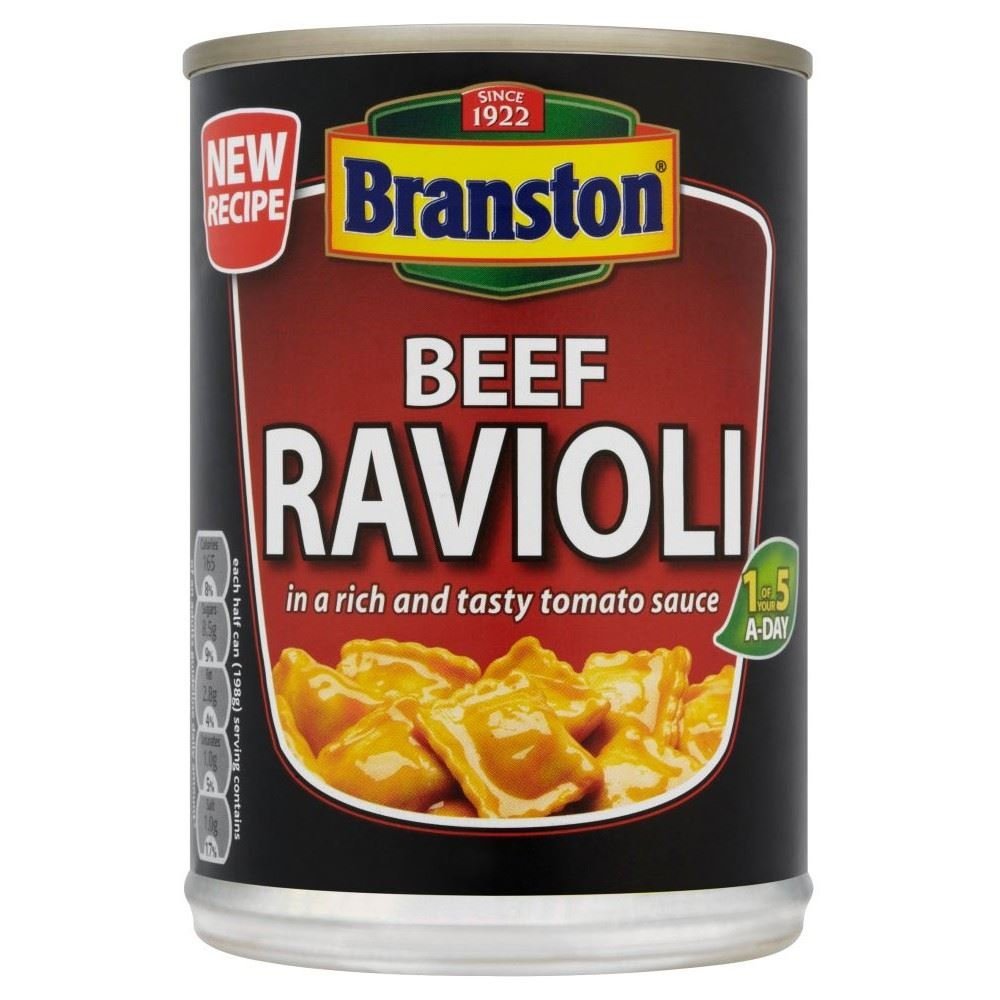 Branston Beef Ravioli in Tomato Sauce (395g) - Pack of 2