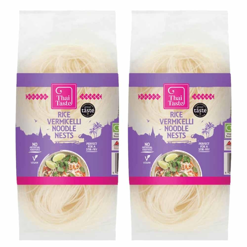 Thai Taste Rice Vermicelli Noodles Nests (200g) - Pack of 2