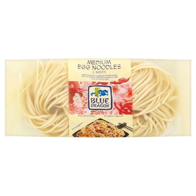 Blue Dragon Medium Egg Noodles (2x50g) - Pack of 2