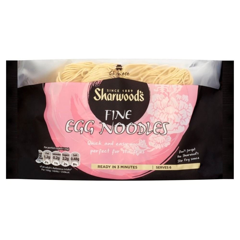 Sharwood's Fine Egg Noodles (375g) - Pack of 2