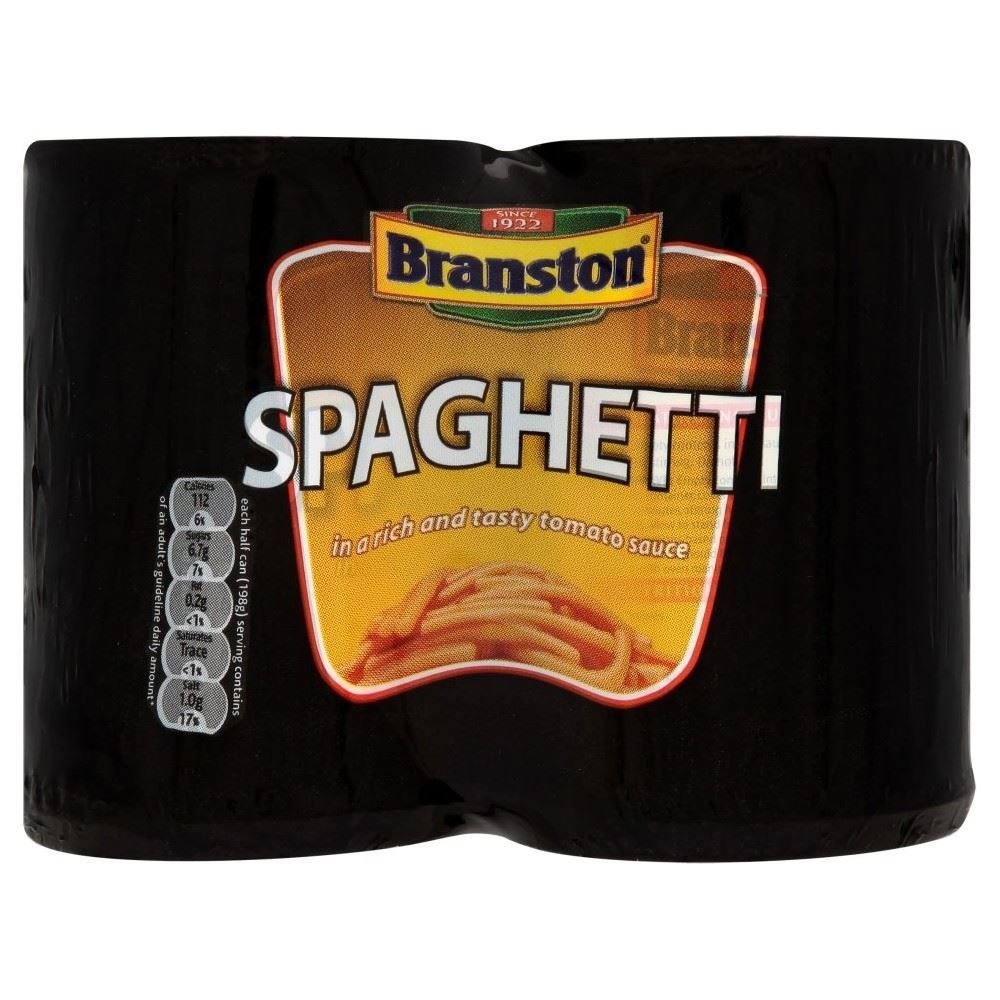 Branston Spaghetti in Tomato Sauce (4x395g) - Pack of 2