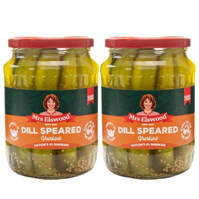Mrs Elswood Cucumber Spears with Dill (670g) - Pack of 2