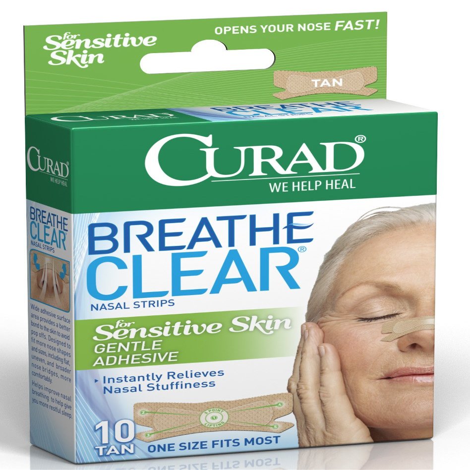 Curad CURNSS23010 Nasal Dilators for Sensitive Skin, (6 Packs of 10 Count)