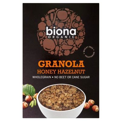 Biona Organic Honey Hazelnut Crunchy Granola (375g) - Pack of 2