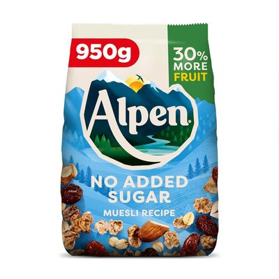 Alpen No Added Sugar Muesli 950g (Pack of 2)