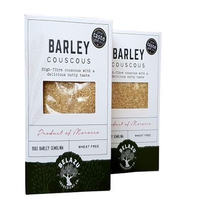 Belazu Traditional Moroccan Barley Couscous (500g) - Pack of 2
