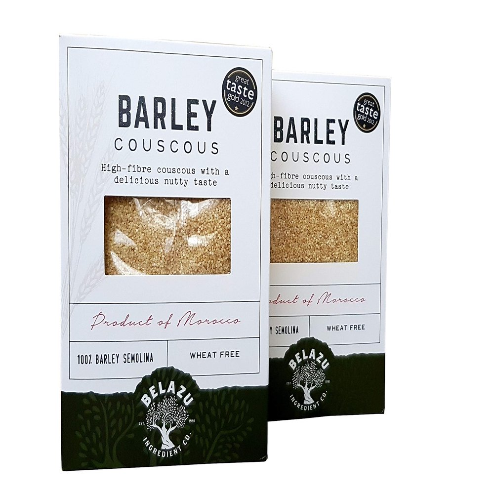 Belazu Traditional Moroccan Barley Couscous (500g) - Pack of 2