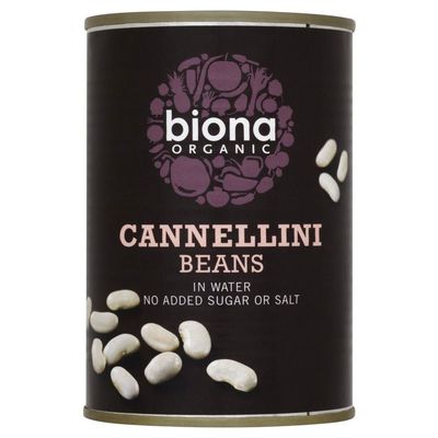 Biona Organic Cannellini Beans in Water (400g) - Pack of 2