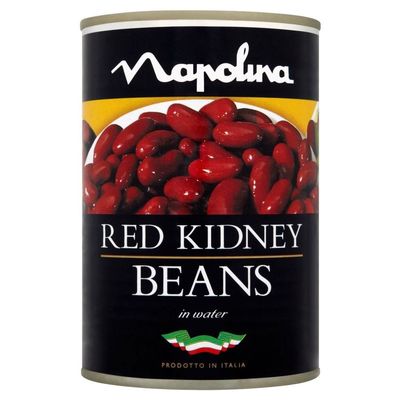 Napolina Red Kidney Beans in Salted Water with Added Sugar (400g) - Pack of 2