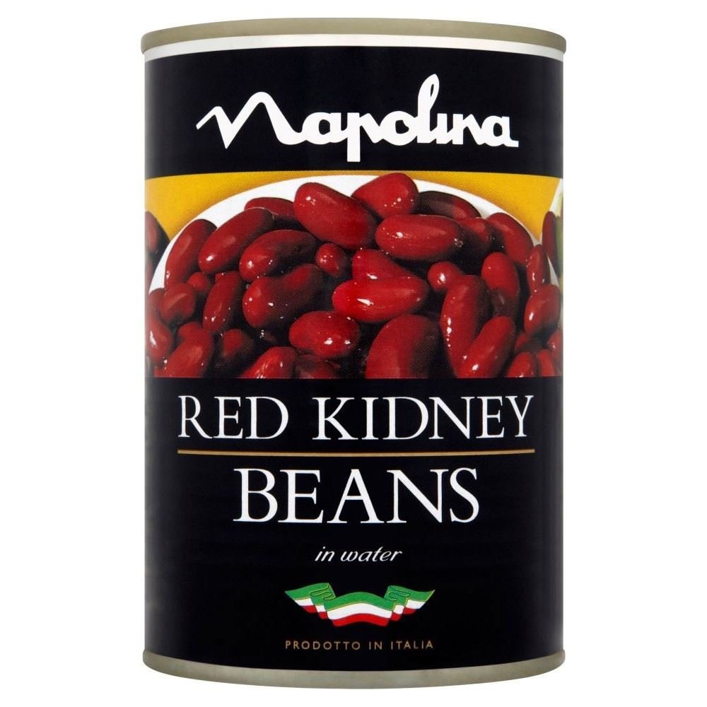 Napolina Red Kidney Beans in Salted Water with Added Sugar (400g) - Pack of 2
