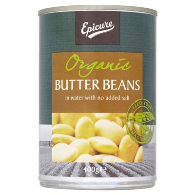 Biona Organic Butter Beans in Water (400g) - Pack of 2
