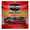 Jack Link's Beef Jerky, Original Jerky Bag Flavorful Meat Snack, Ready to Eat Protein Snack with 10g of Protein and 80 Calories per Serving, Made with 100% Beef, Keto Friendly, 2.85 Oz. view 1