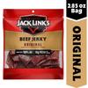 Jack Link's Beef Jerky, Original Jerky Bag Flavorful Meat Snack, Ready to Eat Protein Snack with 10g of Protein and 80 Calories per Serving, Made with 100% Beef, Keto Friendly, 2.85 Oz. view 2