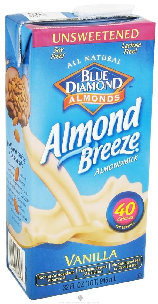 Blue Diamond Growers - Almond Breeze Almond Milk Unsweetened Vanilla - 32 oz. (Pack of 2)
