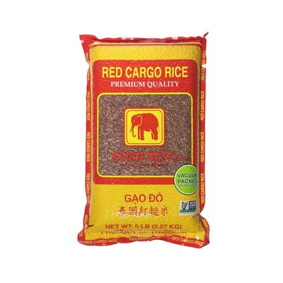 Asian Best Premium Select Authentic Red Rice, Non-GMO, 5 Pound Bag