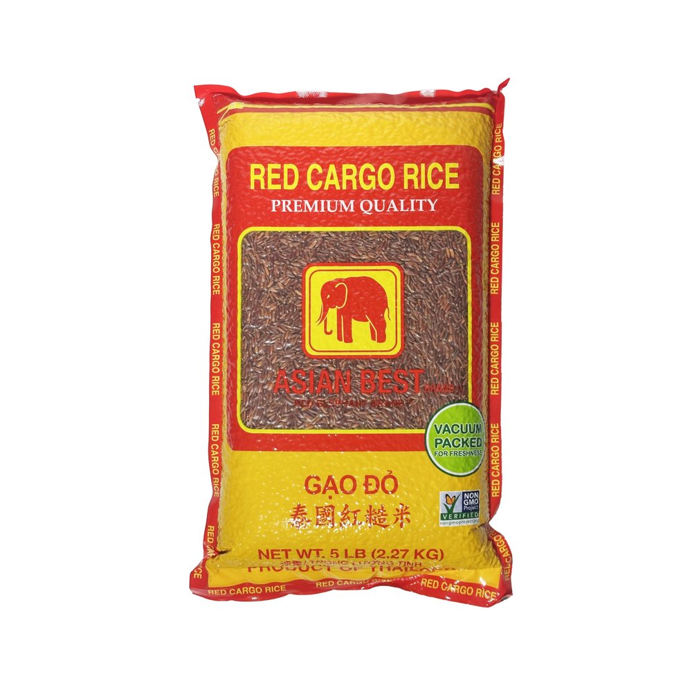Asian Best Premium Select Authentic Red Rice, Non-GMO, 5 Pound Bag