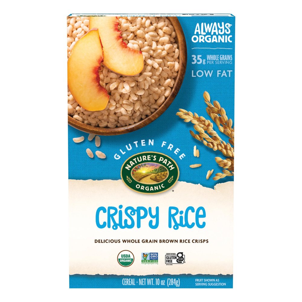 Nature's Path Organic Crispy Rice Cereal, 10 oz (Pack of 1), Gluten Free, Non-GMO