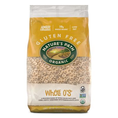 Nature's Path Organic Whole O's Cereal, 26.4 oz (Pack of 1), Gluten Free, Non-GMO, Earth Friendly Packaging