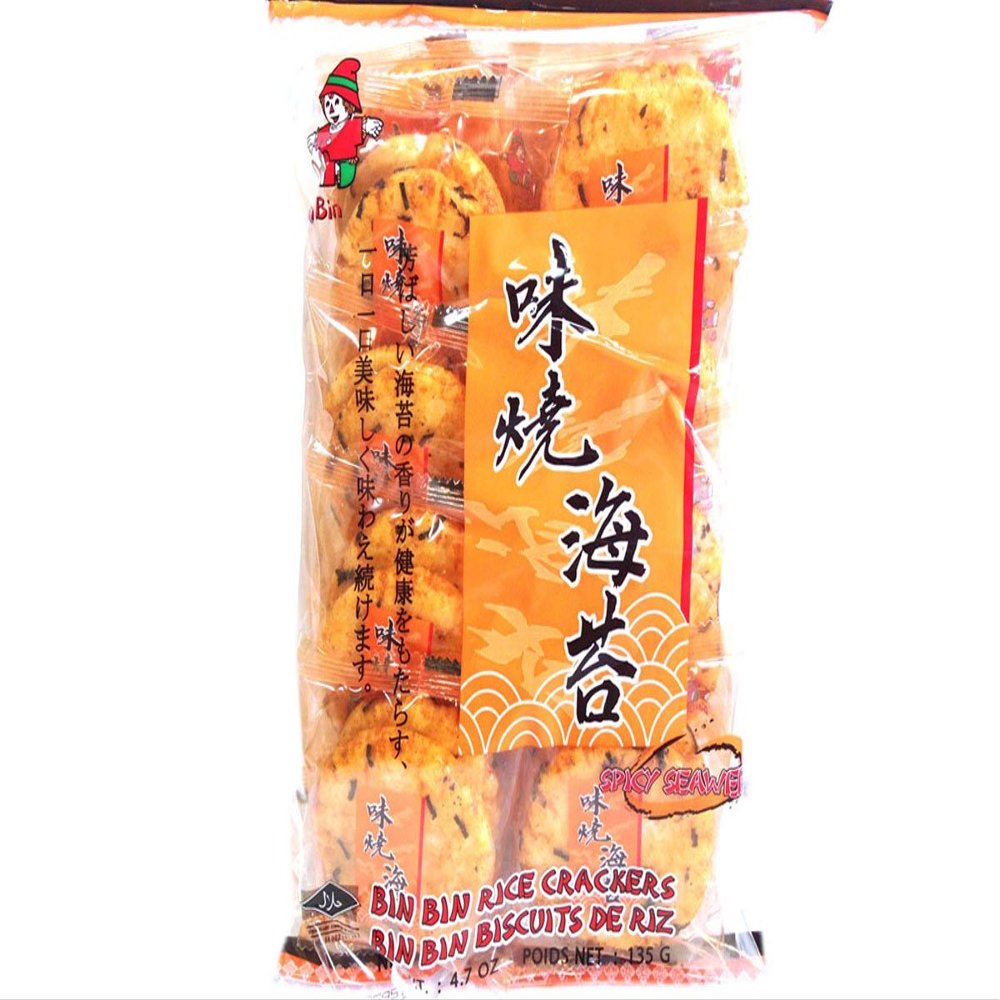 Spicy Seaweed Rice Crackers - 4.7oz (Pack of 1)