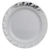 14 oz Silver Splash Design Soup Premium Plastic Wedding Bowls (40 Pack) China-Like view 1