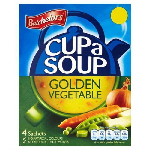 Batchelors Cup a Soup Golden Vegetable 4 Sachets Soup 82g Case of 9 by Batchelors