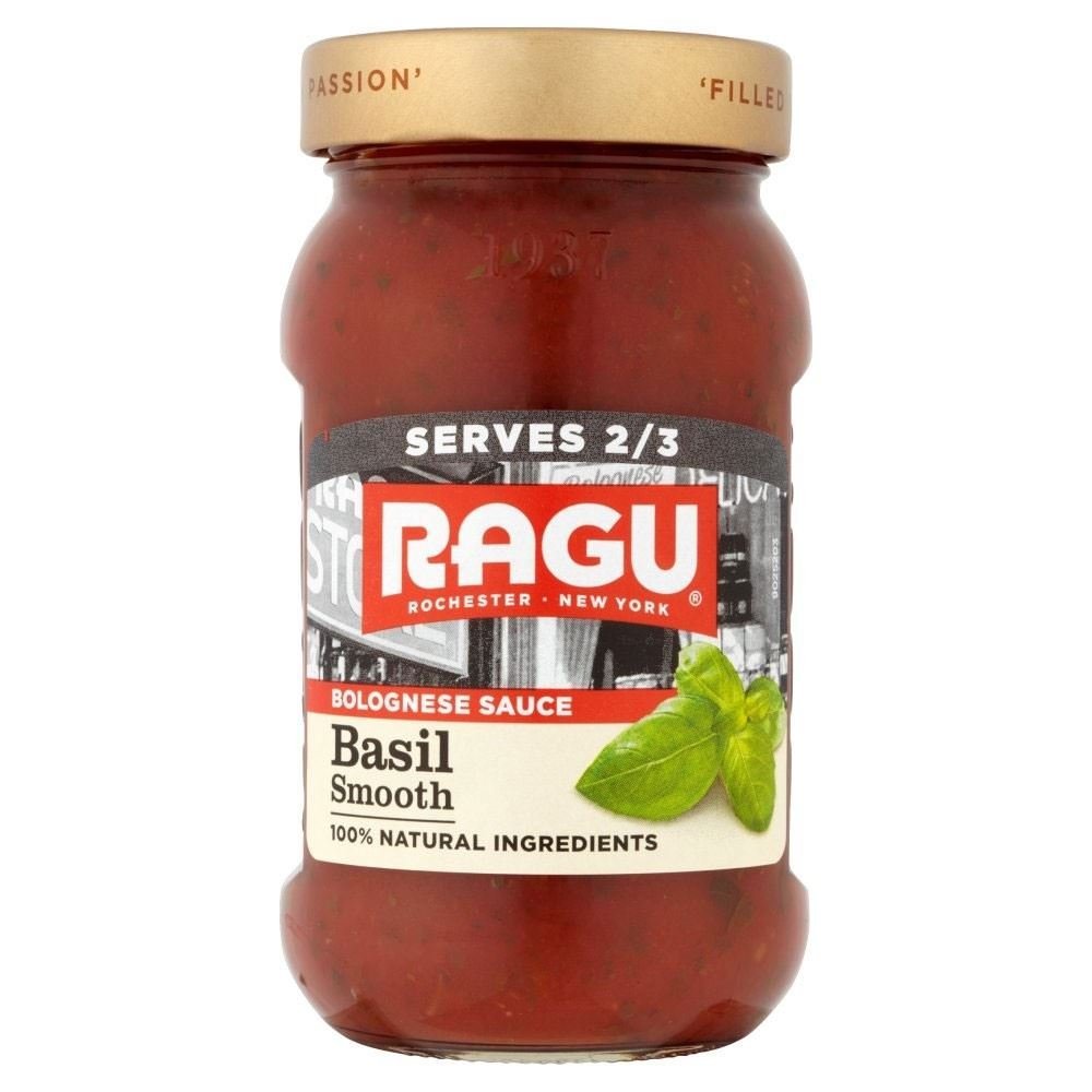Ragu Smooth Bolognese Pasta Basil Sauce (375g) - Pack of 2