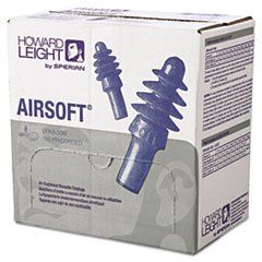(3 Pack Value Bundle) HOWDPAS30W DPAS-30W Airsoft Multiple-Use Earplugs, 27NRR, White Nylon Cord, Blue