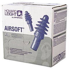 (3 Pack Value Bundle) HOWDPAS30W DPAS-30W Airsoft Multiple-Use Earplugs, 27NRR, White Nylon Cord, Blue