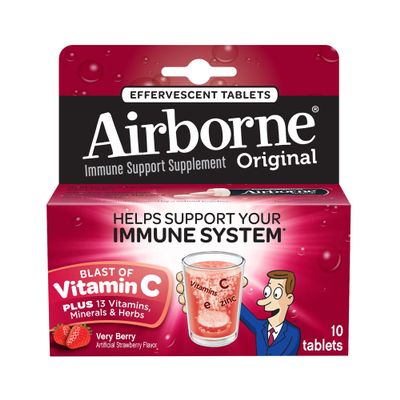 Airborne Immune Support Supplement, Very Berry, 10 Count